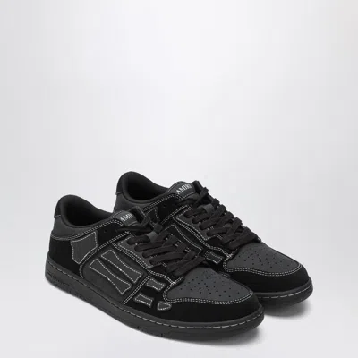 AMIRI AMIRI  SNEAKER SKEL TOP LOW BLACK IN LEATHER AND SUEDE