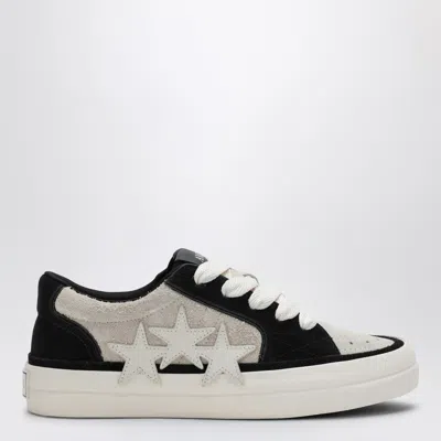 Amiri Sunset Skate Low Sneakers In Birch And Black In Multicolor