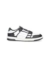 Amiri Multicolor Leather And Fabric Bandana Denim Skel Sneakers