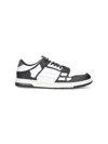 Amiri Multicolor Leather And Fabric Bandana Denim Skel Sneakers