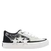 Amiri Sunset Skate Paisley-printed Suede Sneakers In Black