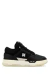 Amiri Black Low Top Sneakers With Logo Detail In Tech Fabric And Leather Man