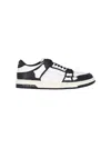 Amiri Multicolor Leather And Fabric Bandana Denim Skel Sneakers