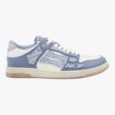 Amiri Embroidered Low-top Sneakers In Blue