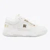 Amiri White Sneakers With Logo Patch On The Side And Logo Lettering On The Rear In Leather Man In Red