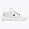 Amiri White Sneakers With Logo Patch On The Side And Logo Lettering On The Rear In Leather Man In Red