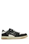Amiri Skel Top Black Low Top Sneakers With Logo Patch On The Tongue And Logo Lettering On The Heel In Leat In Black