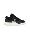Amiri Black Low Top Sneakers With Logo Patch On The Tongue And Logo Lettering On The Heel In Leather Man In Black