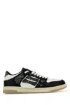 Amiri Skel Top Black Low Top Sneakers With Logo Patch On The Tongue And Logo Lettering On The Heel In Leat In Black