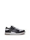 Amiri Skel Top Black Low Top Sneakers With Logo Patch On The Tongue And Logo Lettering On The Heel In Leat