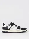 Amiri Mens Black Skel Top Bandana-print Leather Low-top Trainers In Black