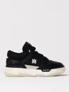 Amiri Black Low Top Sneakers With Logo Patch On The Tongue And Logo Lettering On The Heel In Leather Man In Black