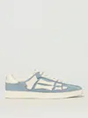 Amiri Pacific Bones Appliquéd Suede Sneakers In Blue