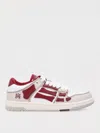 Amiri Varsity Skel Top Low Sneakers Deep Red
