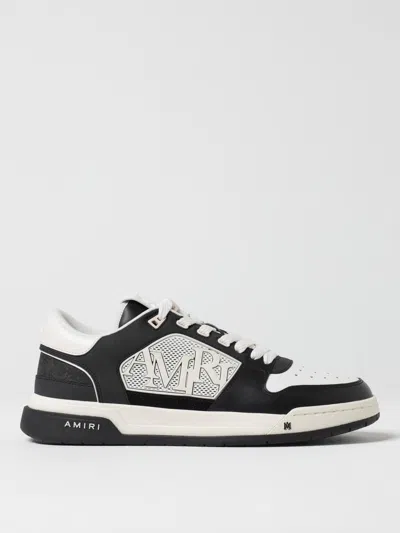 Amiri 'ma Quand' Black And White Low Top Sneakers With Logo Patch On The Tongue And Logo Lettering On The In Multicolor