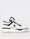 Amiri White And Black Chunky Sneakers With Logo Detail In Leather And Mixed Tech Fabrics Man In White