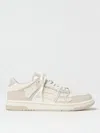 Amiri White & Beige Skel-top Low Sneakers In Beige