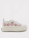 Amiri Low Top Sneakers Featuring Star Embellishments In White