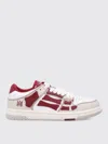Amiri Skel Low Top Sneakers With Monogram Print In Rot