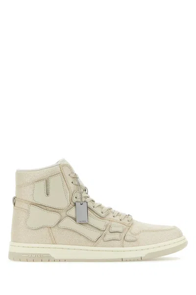 Amiri Sneakers In Beigecalfleather