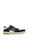 Amiri Bandana Skel Top Low Sneakers Black In Black