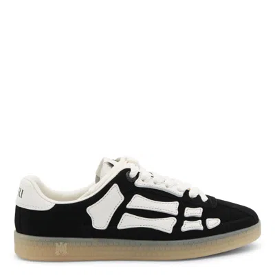 Amiri Black Leather Sneakers In Multi