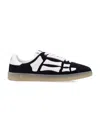 Amiri Pacific Bones Black Low Top Sneakers With Logo Patch On The Tongue And Logo Lettering On The Heel In In Black