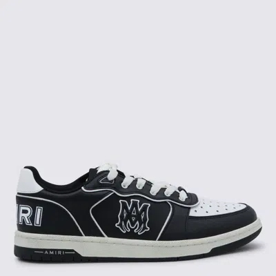 Amiri Vintage Leather Sneakers With Logo Details For Men In Black