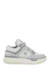 Amiri Grey Low Top Sneakers With Logo Detail In Tech Fabric And Leather Man In Grey