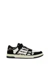 Amiri Leopard Print Goat Leather Sneakers With Perforated Detail