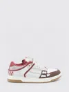 Amiri Brown Xl Skel Top Low Cow Leather Sneakers In White
