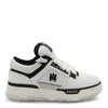 Amiri White And Black Chunky Sneakers With Logo Detail In Leather And Mixed Tech Fabrics Man In Multicolor