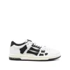 Amiri 'skel Top Low' White And Black Sneaker With Logo Patch On The Tongue And Contrasting Details On The In Multicolor