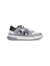 Amiri Grey 'classic Low' Sneakers With Maxi Logo On The Side And Logo Patch On The Tongue In Multicolour