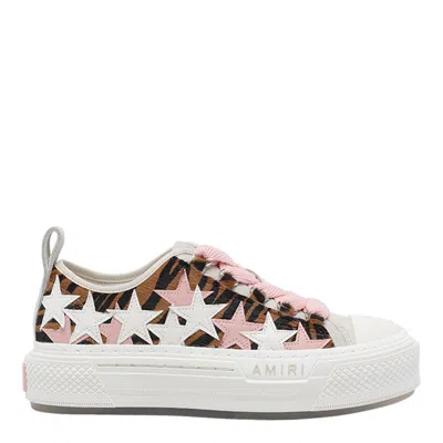 Amiri Court Low Zebra-print Sneakers In Multi
