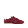 Amiri Pacific Flat Suede Sneakers In Red