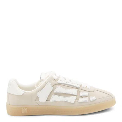 Amiri Beige Leather Sneakers In Multi