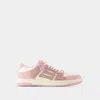 Amiri Luxury Low Top Leather Sneakers For Women In Pink