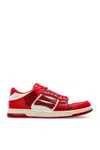 Amiri Low Top Sneakers Contrast Panels In Red