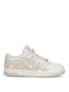 Amiri Stars Low-top Leather Sneakers In White