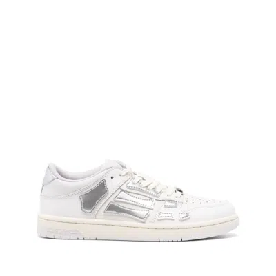 Amiri Sneakers In White/silver
