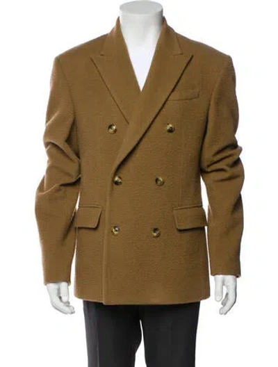 Pre-owned Amiri Solid Wool Blazer In Brown