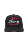 Amiri Black Baseball Cap With Maxi Logo On The Front In Cotton Man In Black