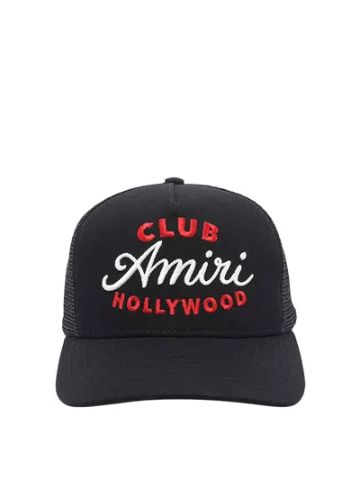 Amiri Black Club  Trucker Baseball Hat