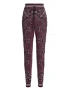 Amiri Space Dye Bandana Pants Purple In Brown