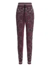 Amiri 'space Dye Bandana' Joggers In Burgundy