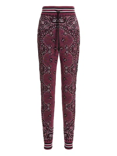 AMIRI SPACE DYE BANDANA PANTS PURPLE