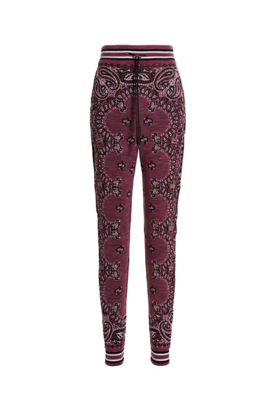 Amiri Space Dye Bandana Trousers Purple In Red