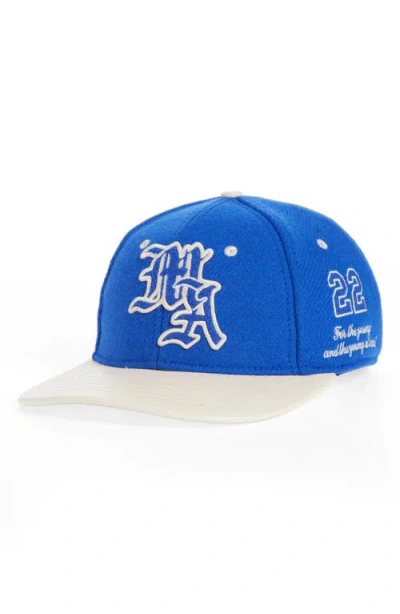 Amiri Ma Spirit Logo-embroidered Cap In Blue