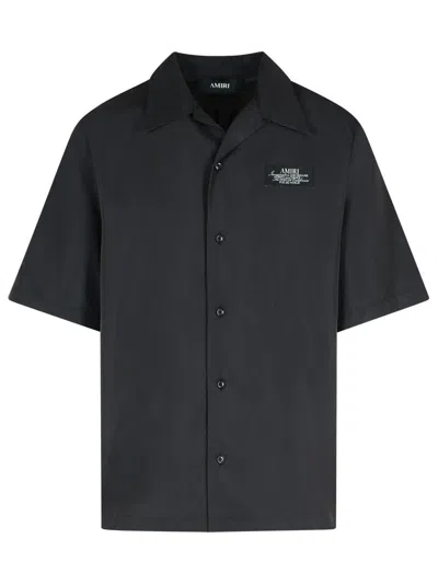 AMIRI AMIRI 'SPIRIT' BLACK MODAL BLEND SHIRT
